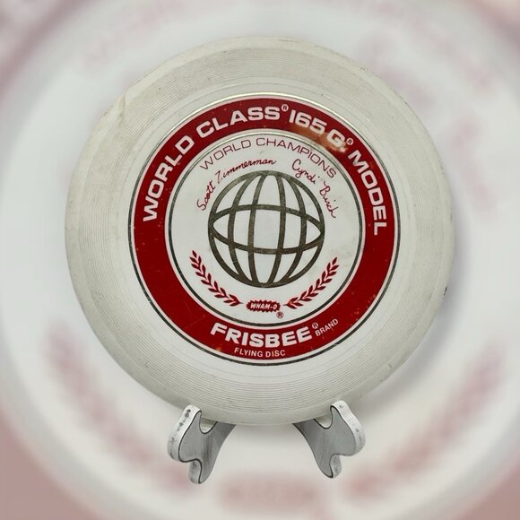 Wham-o Frisbee World Class 165G 81 E Mold Scott Zimmerman Cindi Birch Vintage - Picture 10 of 13